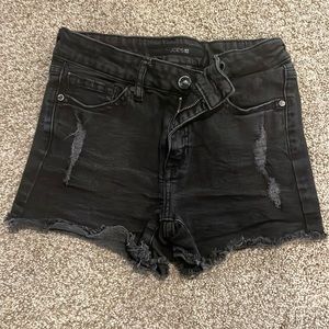 Joe’s Jeans girls distressed shorts, black